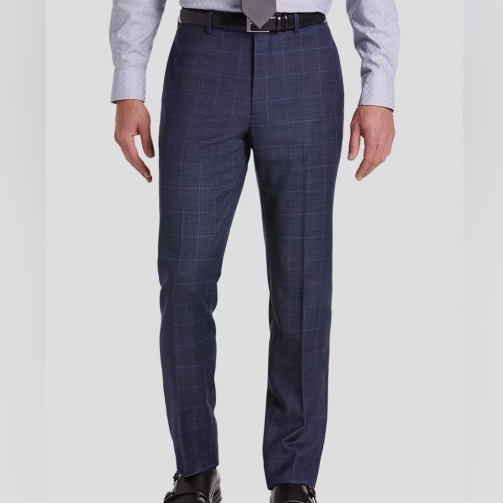 Calvin Klein windowpane slim fit suit pants